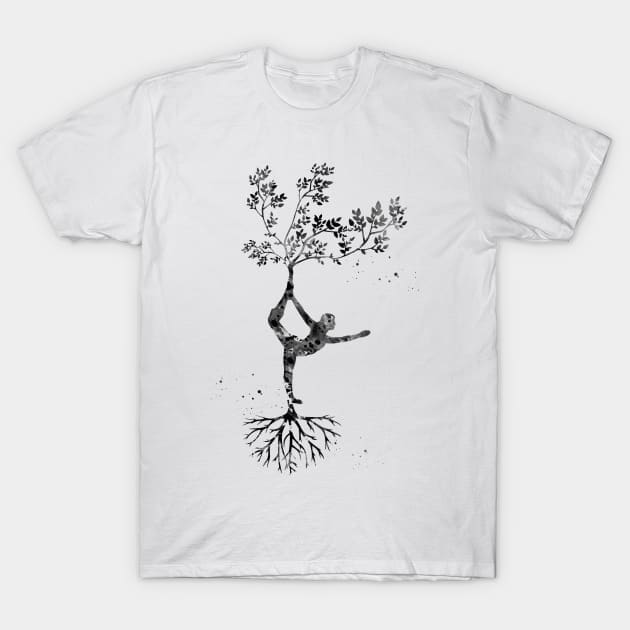 Yoga pose T-Shirt by erzebeth